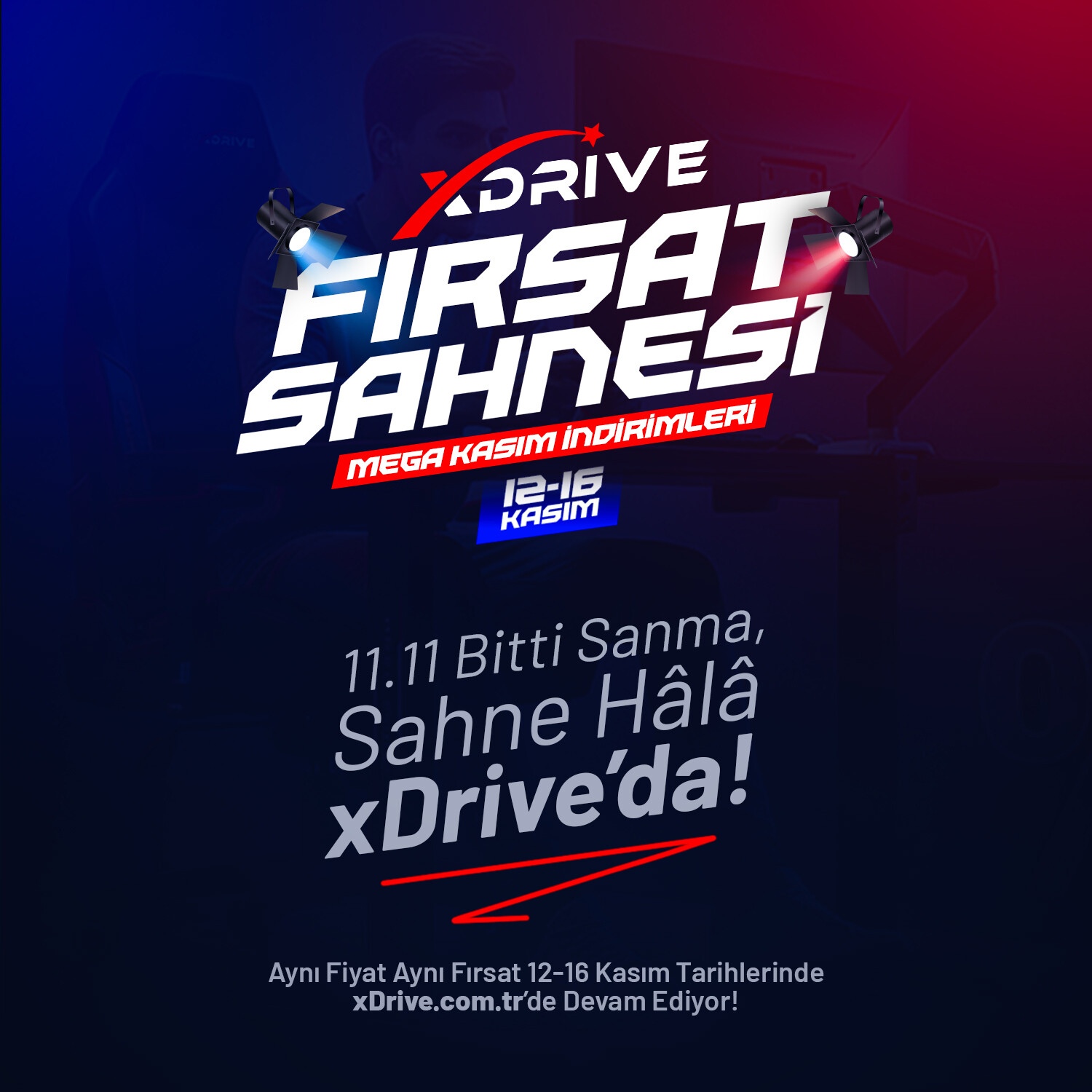 xDrive’da “Fırsat Sahnesi” Başladı: 11.11 Fiyatları xDrive.com.tr’de Devam Ediyo
