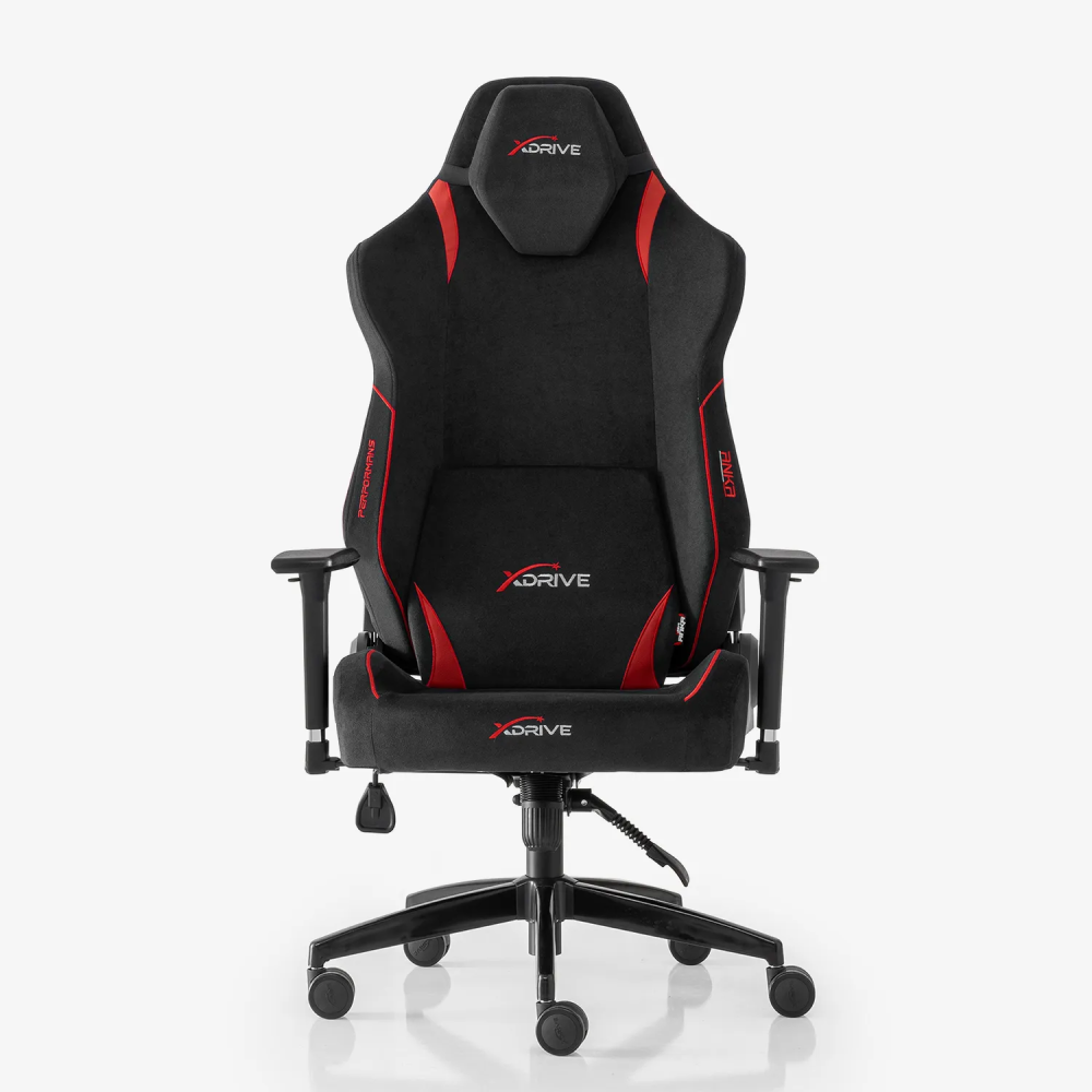 xDrive Anka Fabric Professional Gaming Chair Red/Black - 2