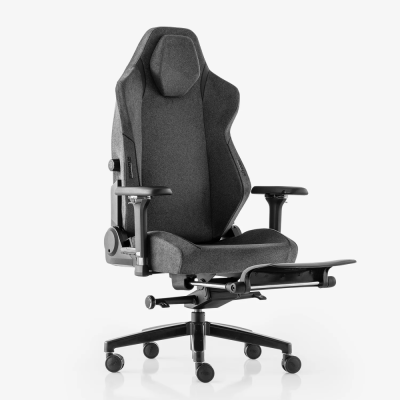 xDrive Business Anka Work Chair Fabric Gray with Foot Extensions - 3