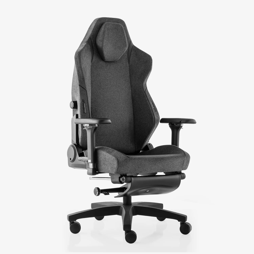 xDrive Business Anka Work Chair Fabric Gray with Foot Extensions - 4