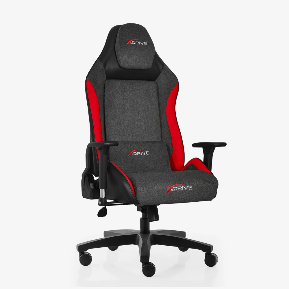 xDrive ATAK Professional Gaming Chair Red Grey Black - 1