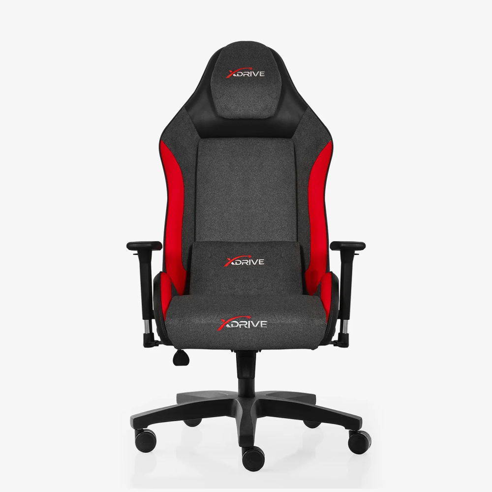 xDrive ATAK Professional Gaming Chair Red Grey Black - 2