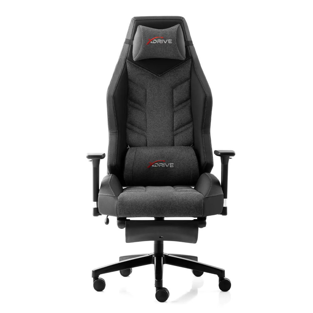 xDrive Fırtına Professional Gaming Chair Fabric Gray/Black with Foot Extensions - 2