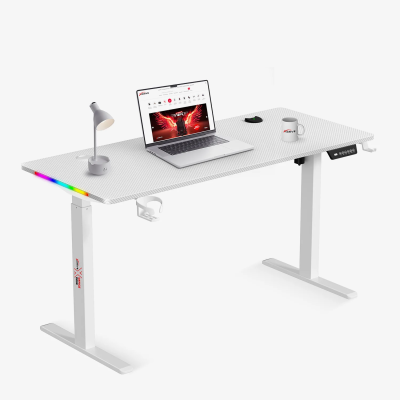 xDrive Rüzgar Height Adjustable RGB Gaming & Study Desk White ( 140x60 ) - 1