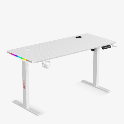 xDrive Rüzgar Height Adjustable RGB Gaming & Study Desk White ( 140x60 ) - 2