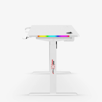 xDrive Rüzgar Height Adjustable RGB Gaming & Study Desk White ( 140x60 ) - 4