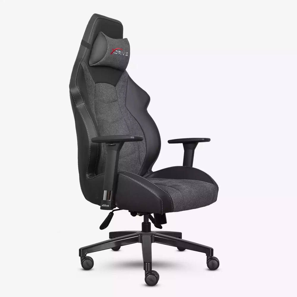 xDrive Tufan Professional Gaming Chair Fabric Gray/Black - 4