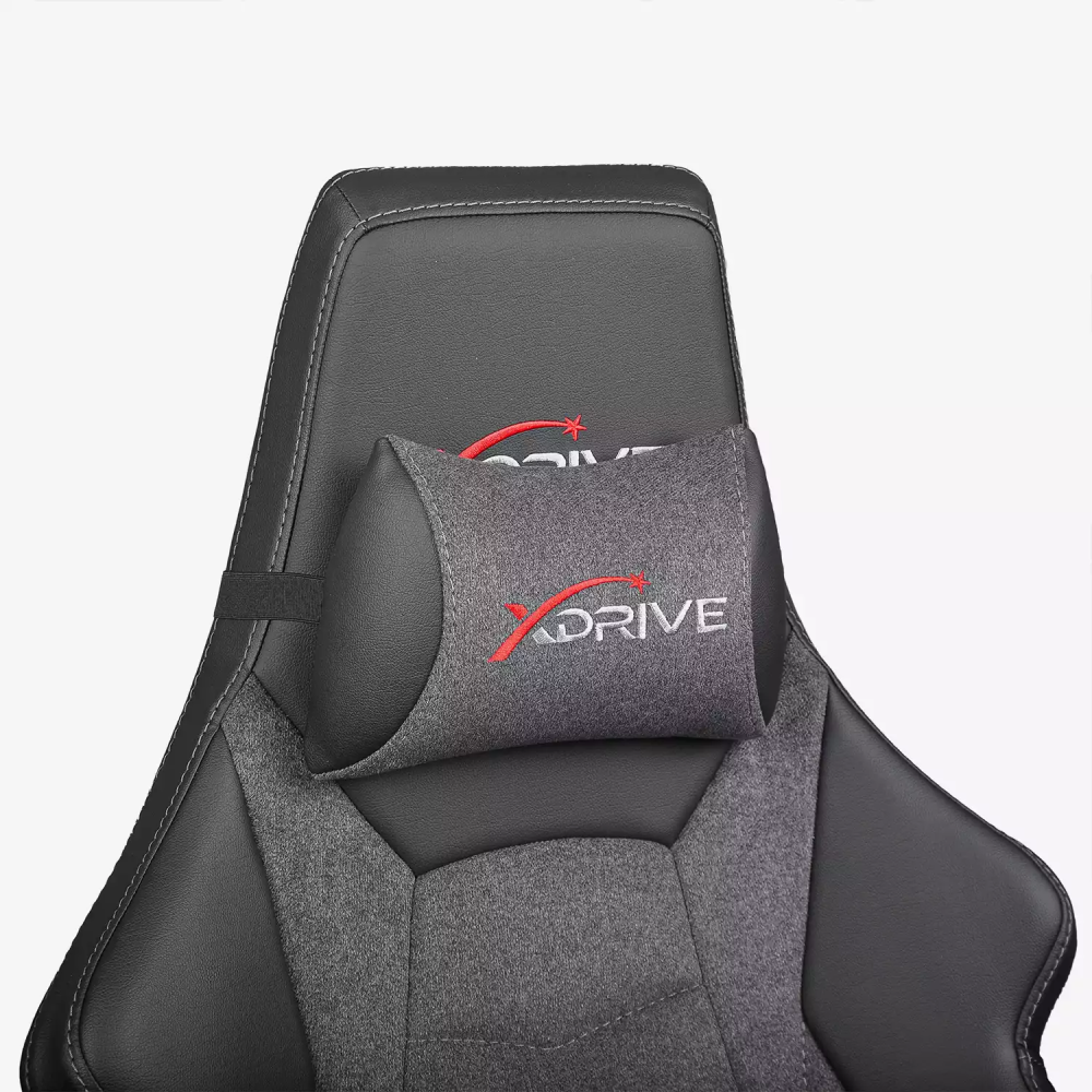 xDrive Tufan Professional Gaming Chair Fabric Gray/Black - 9