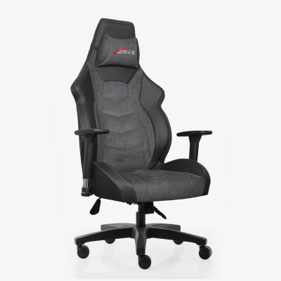 xDrive Tufan Professional Gaming Chair Fabric Gray/Black - 1